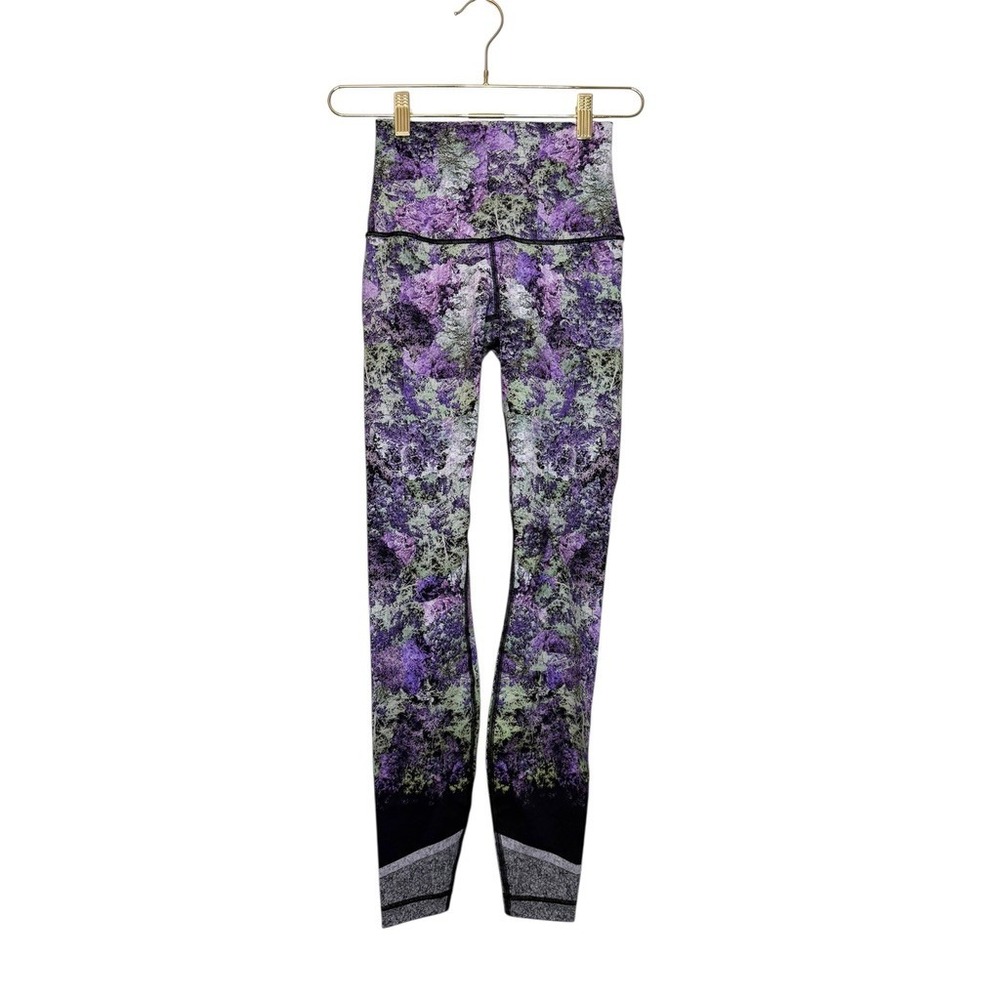 Lululemon Athletica‎ Wunder Under High Rise Leggings 4 Vivid Vision Multi Black